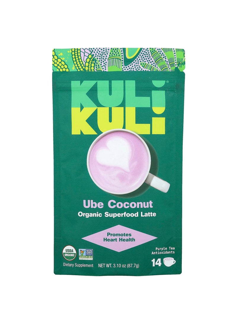 Organic Superfood Latte, Ube Coconut, 3.10 oz (87.7 g)